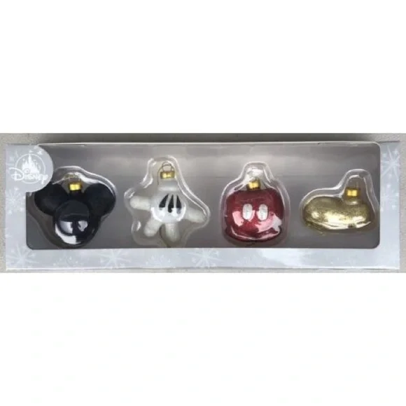 Disney Mickey Mouse Icon Glass Ornament Set - Picture 3 of 3